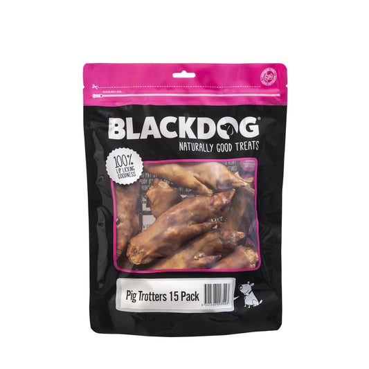 BLACKDOG Dog Treats Pig Trotters 15pack