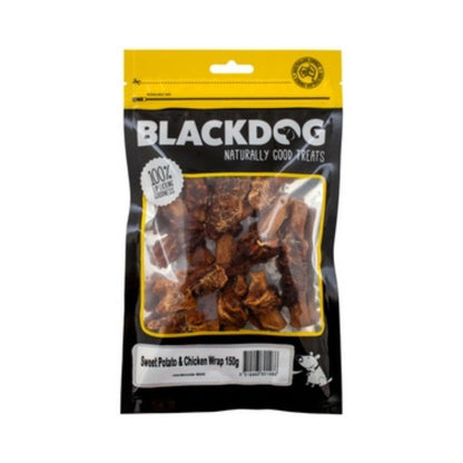 BLACKDOG Dog Treats Sweet Potato & Chicken Wrap 150g