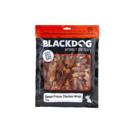 BLACKDOG Dog Treats Sweet Potato & Chicken Wrap 1KG