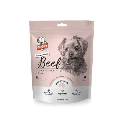BUGSY'S Premium Air-Dried Raw Dry Dog Food Beef 1.1KG