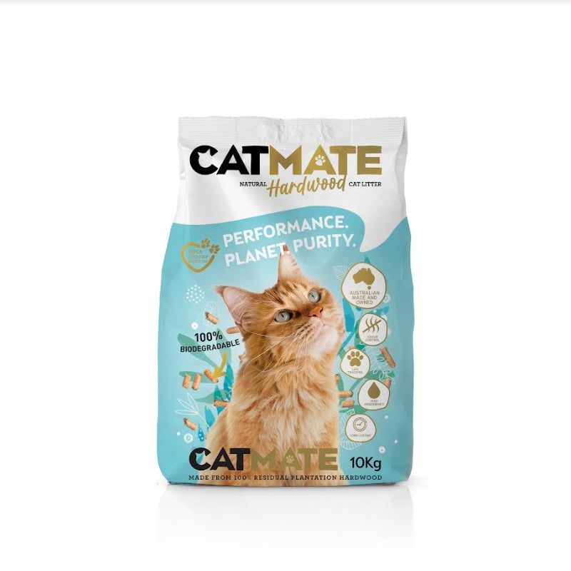CATMATE Hardwood Cat Litter 10KG (Click and Collect ONLY )