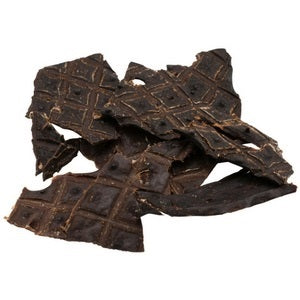 BlackCat Liver Slices cat treats close-up of dried beef liver slices