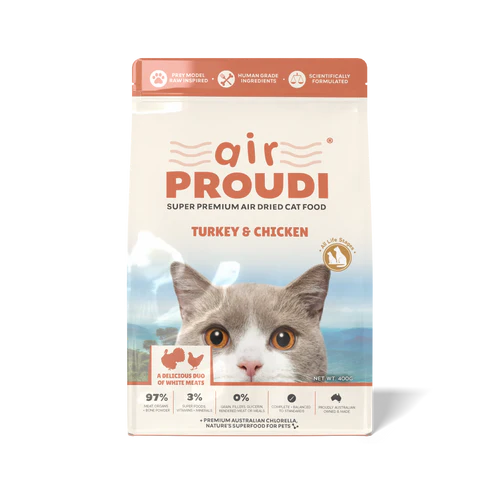 PROUDI Turkey & Chicken Air Dried Cat Food