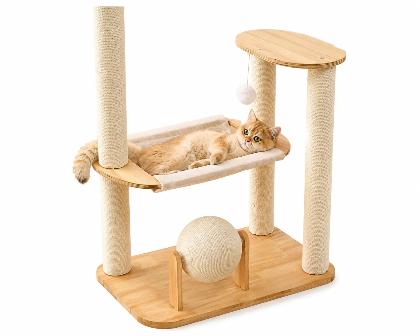 ADS PET W4 Multi-Level Wooden Cat Tree