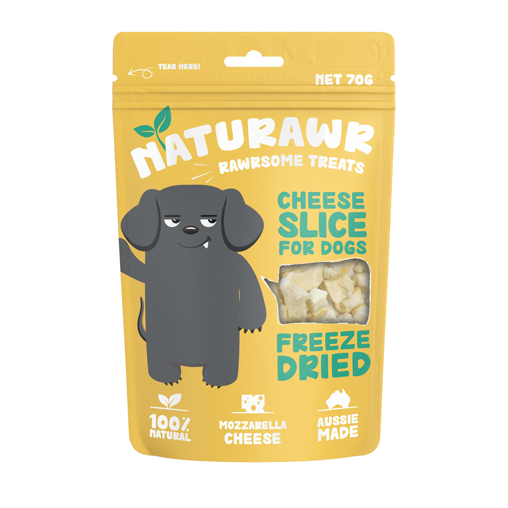 NATURAWR Cheese Slice Freeze Dried Dogs Treats 70G