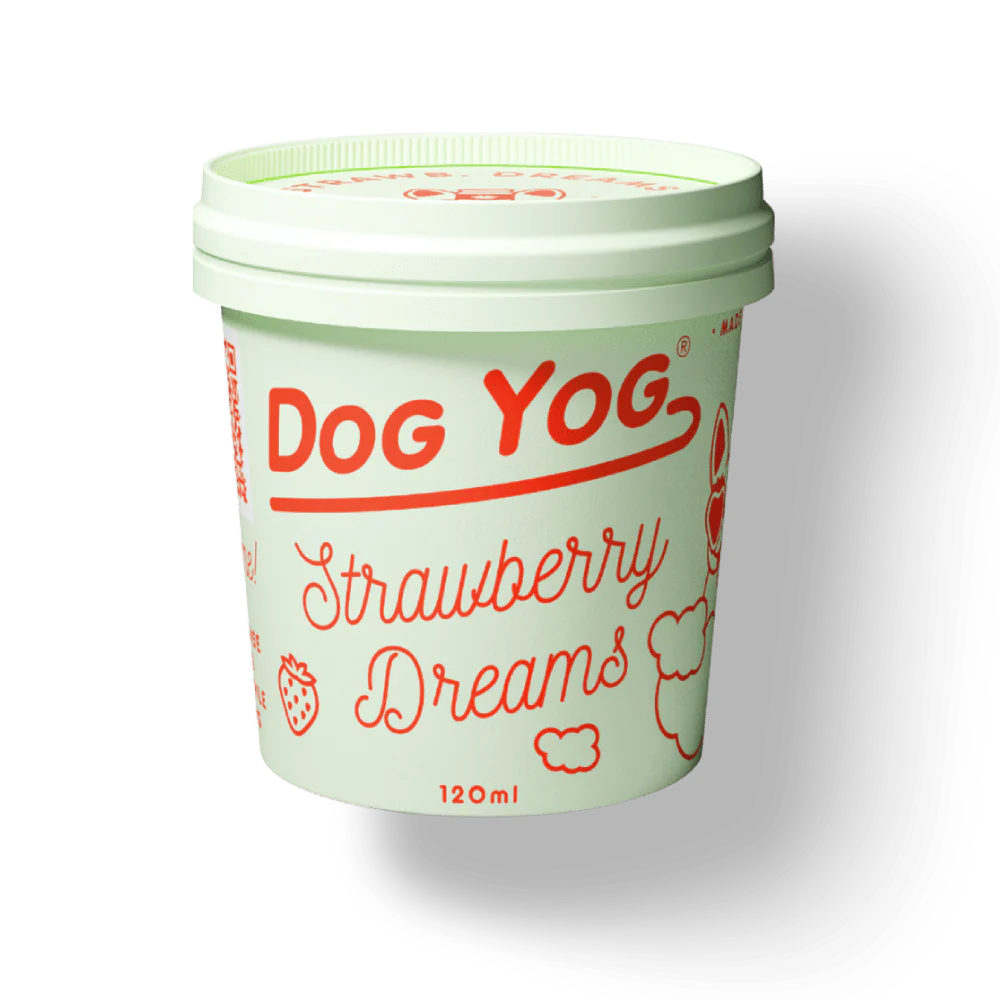 DOG YOG Strawberry Dreams Yog Cultured ICE CREAM - for Dog 120G