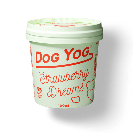 DOG YOG Strawberry Dreams Yog Cultured ICE CREAM - for Dog 120G