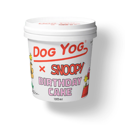 DOGYOG x Snoopy Birthday Cake Yog Cultured ICE CREAM - for Dog 120G