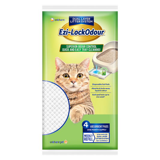EZI-LOCKODOUR Absorbant Cat Pads 4 packs