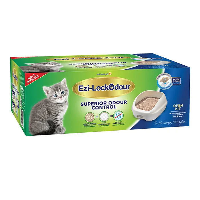 EZI-LOCKODOUR Dual Lyer System Cat Litter Tray