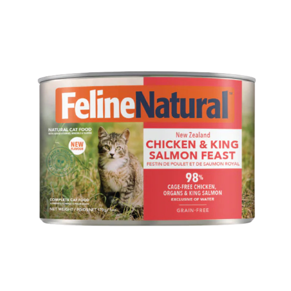 Feline Natural Chicken & King Salmon Wet Cat Food Canned 170G