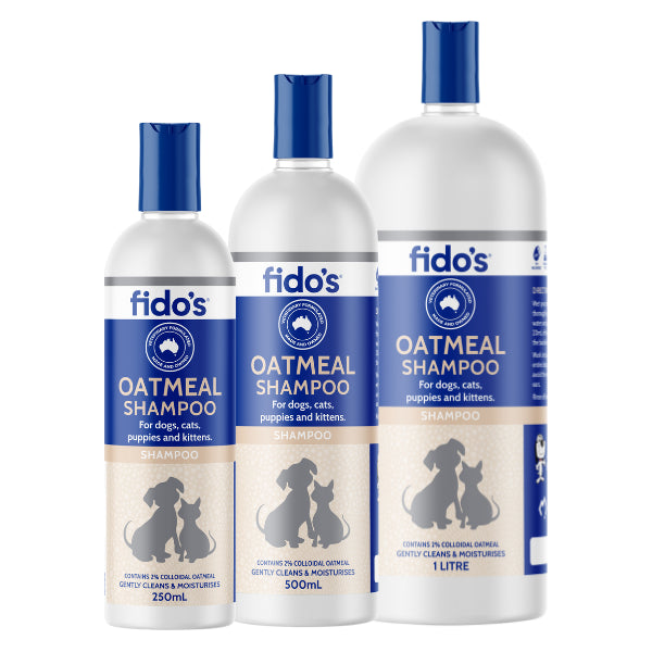 fidos oatmeal shampoo for dogs and cats range