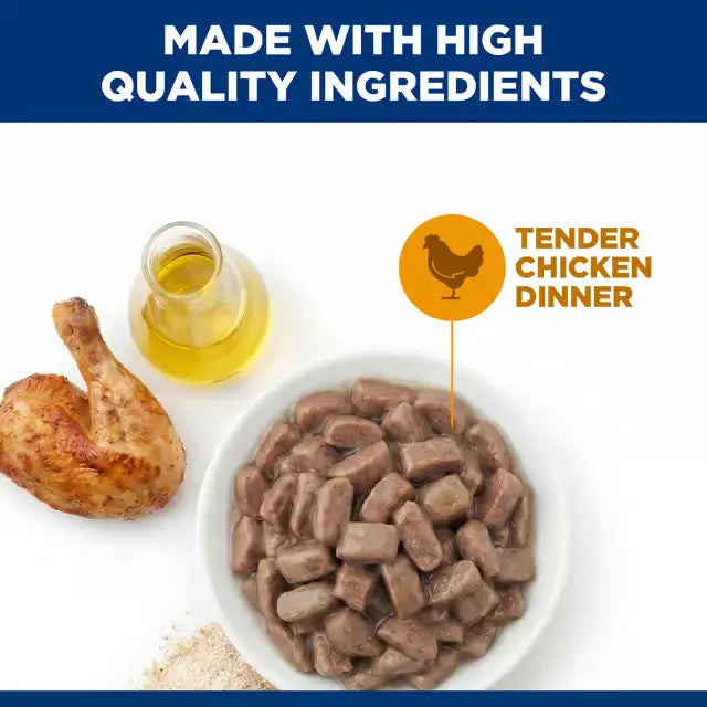 HILLS SCIENCE DIET Adult Chicken Wet Cat Food pouches made with high quality ingredients