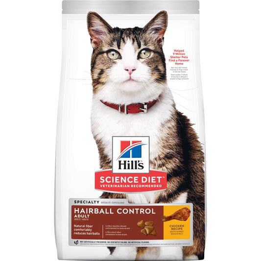 Hill's Science Diet Adult Hairball Control Dry Cat Food Chicken 4KG