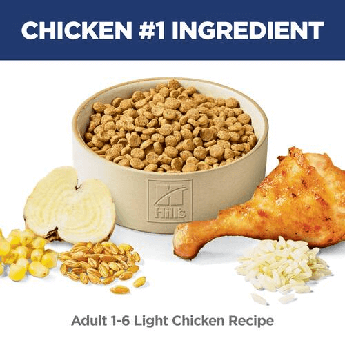 Hill's Science Diet Adult Light Chicken Dry Cat Food 3.5KG food display