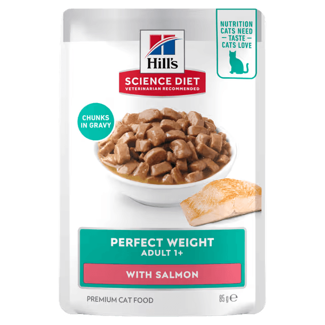 Hill's Science Diet Perfect Weight Adult Salmon wet cat food 85g pouch