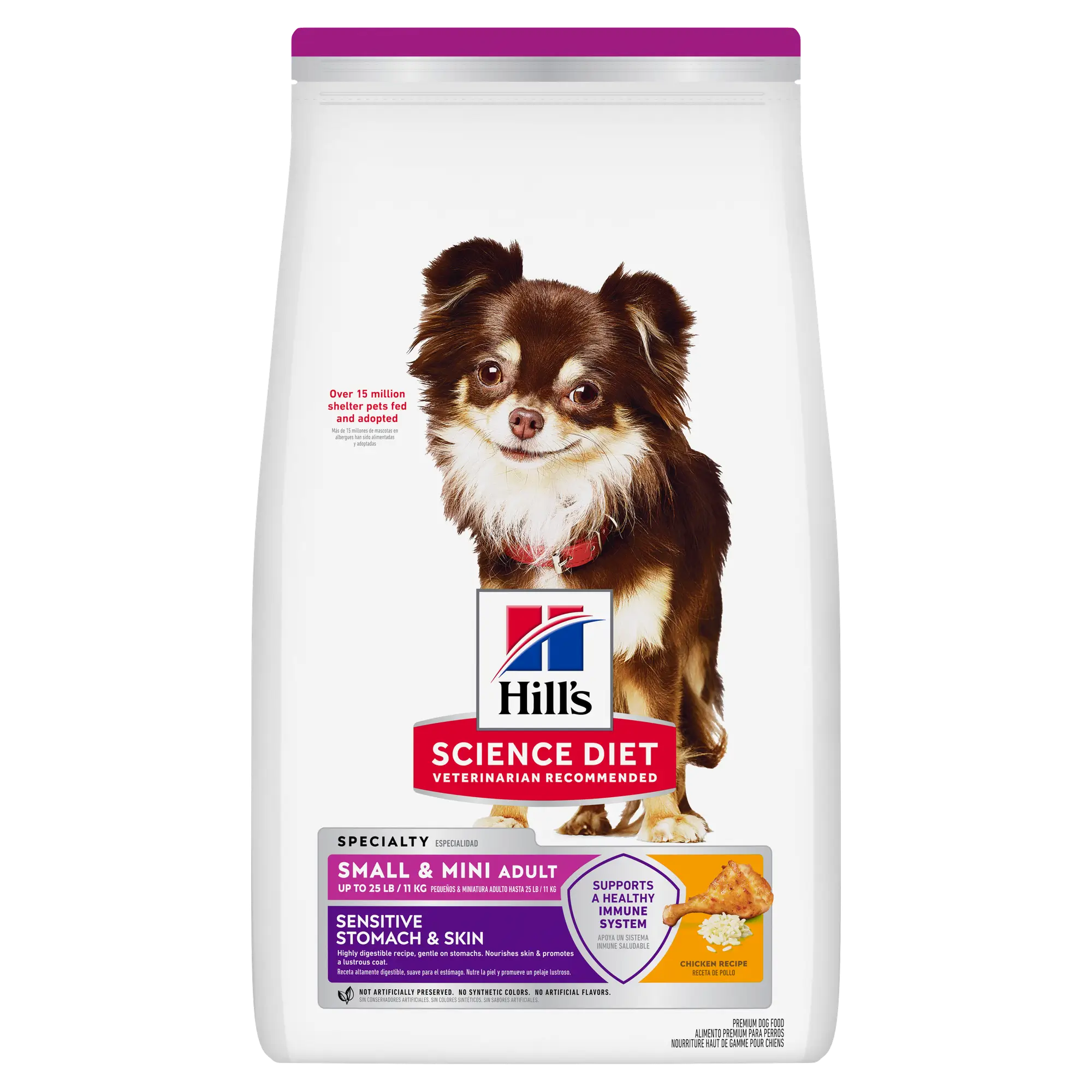 Hill's Science Diet Sensitive Stomach and Skin Adult Small and Mini Chicken dry dog food bag