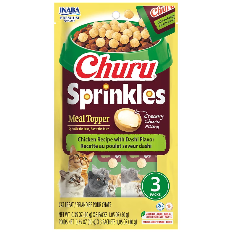 INABA Churu Cat Treat Sprinkles Chicken & Dashi 30G