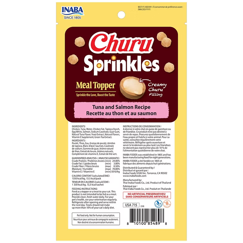 INABA Churu Cat Treat Sprinkles Tuna & Salmon 30G