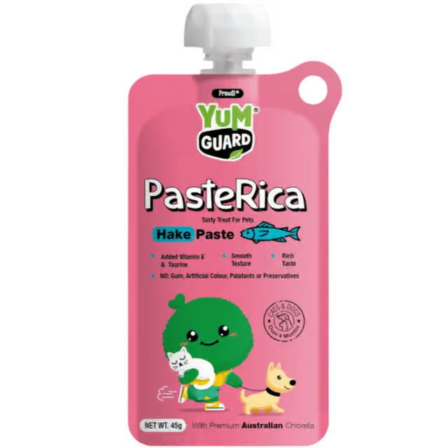 YUMGUARD Paste Rica Hake Paste Treat for Dogs & Cats 45g