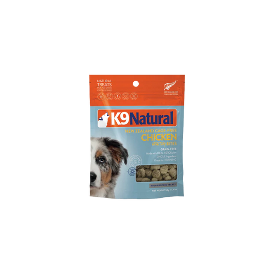 K9 NATURAL Freeze-Dried Chicken Healthy Bites Dog Treats 50G