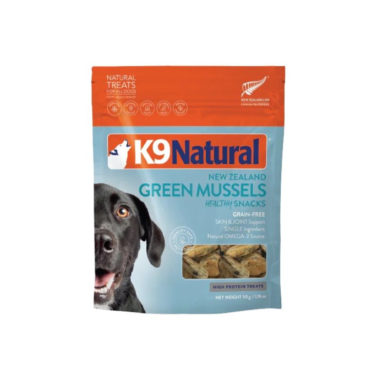 K9 Natural Freeze Dried Green Mussel Healthy Snacks Dog Treat 50g