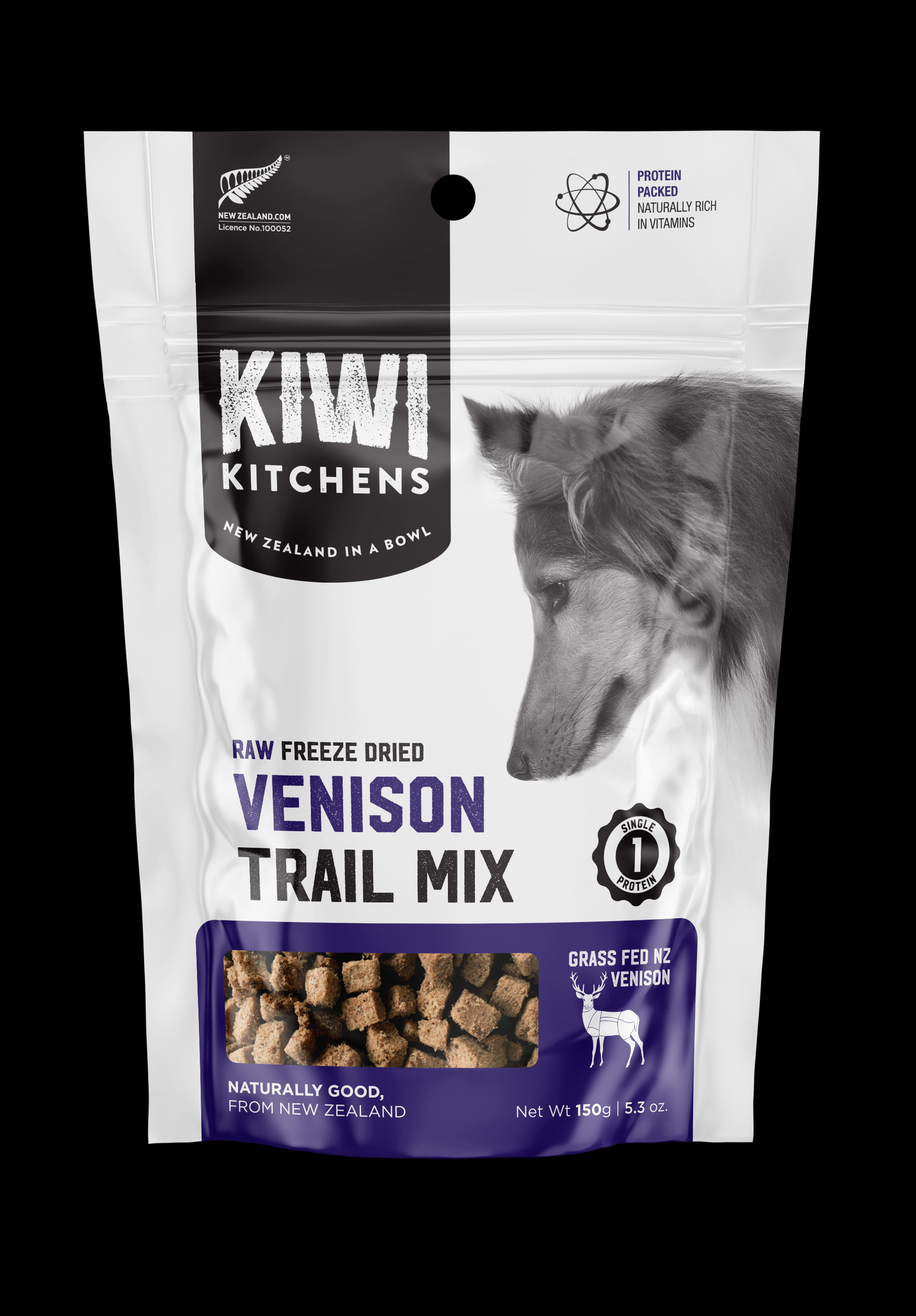 KIWI KITCHENS Freeze Dried Venison Trail Mix Treats 150G