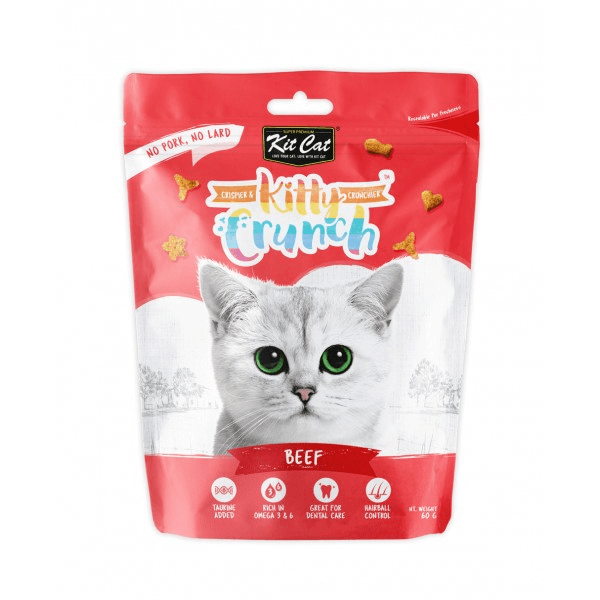 Kit Cat Kitty Crunch Treat Beef 60gm