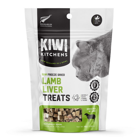 Kiwi Kitchens Raw Freeze Dried Lamb Liver Cat treats 30G