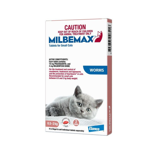 Milbemax All Wormer For Small Cats 2 Tablets