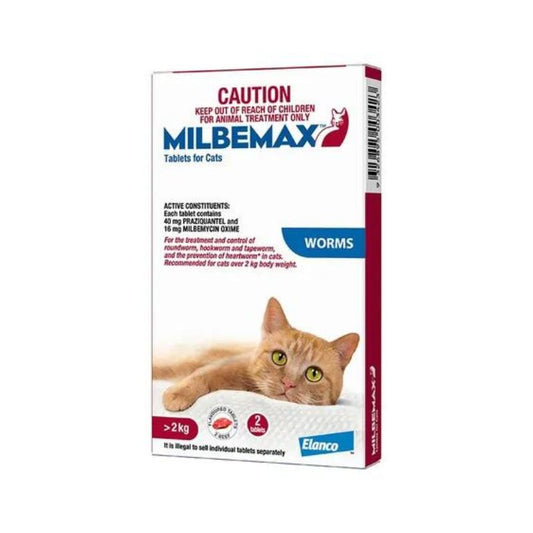 Milbemax All Wormer For Cats Over 2KG 2 Tablets