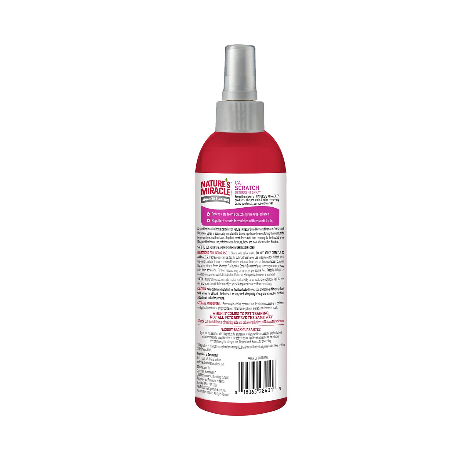 Nature's Miracle Cats Advanced Platinum Scratch Deterrent Spray 236ml
