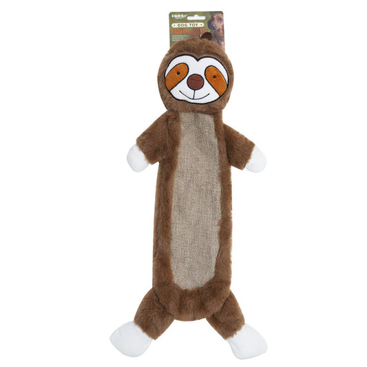 BELOVED Pet Burlap Dog Toy - Sloth