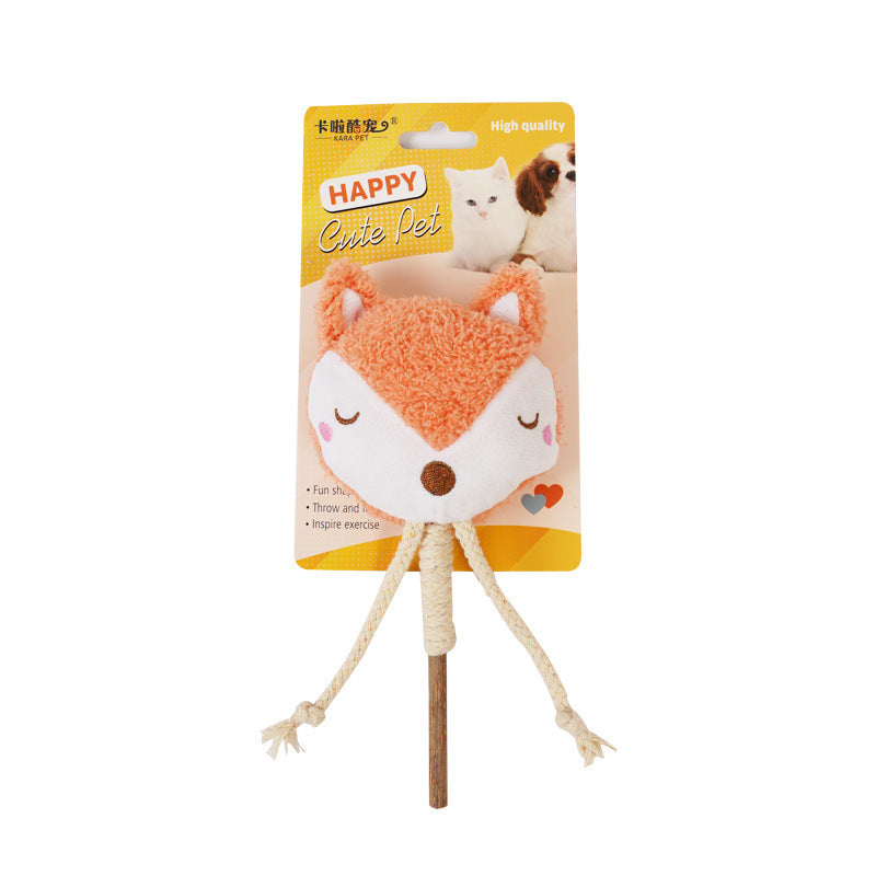 BELOVED Pet Cute Animal-Shaped Catnip Stick Cat Toy