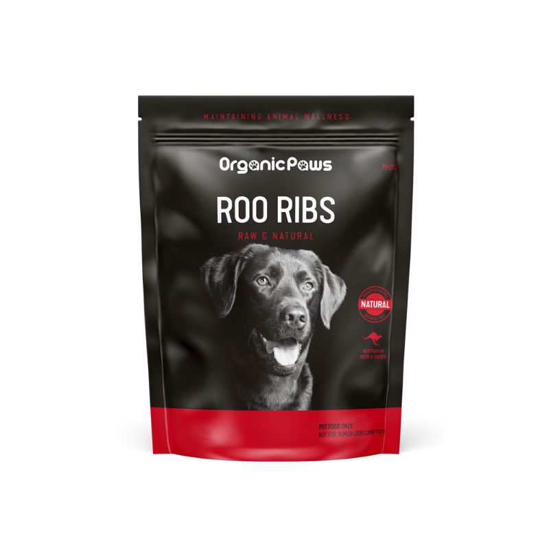 ORGANIC PAWS Roo Ribs Raw Dog Treats