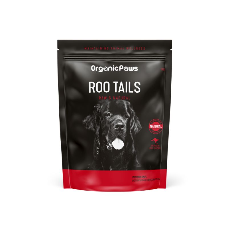 ORGANIC PAWS Roo Tails Raw Dog Treats 1KG 