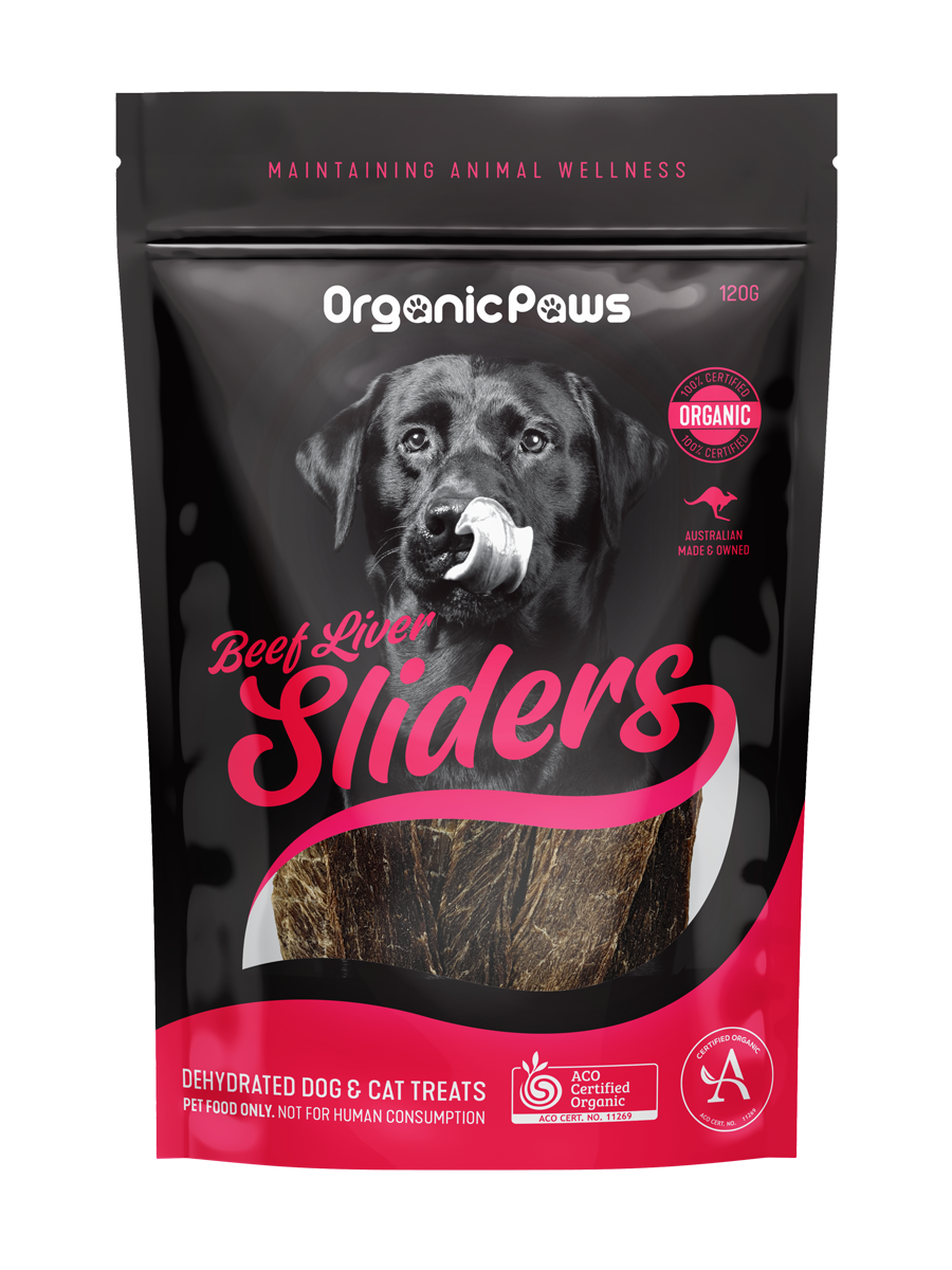 ORGANIC PAWS Sliders Beef Liver Dog Treats 