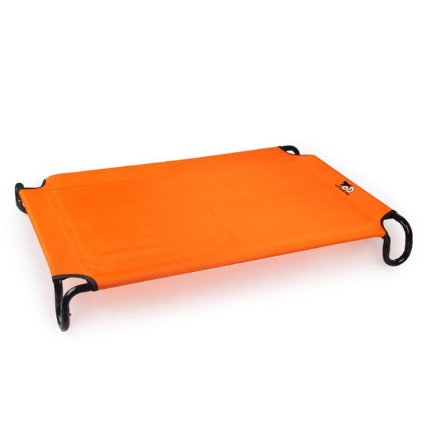 Outdoor Portable Elevated Pet Bed Orange 92 x 62cm