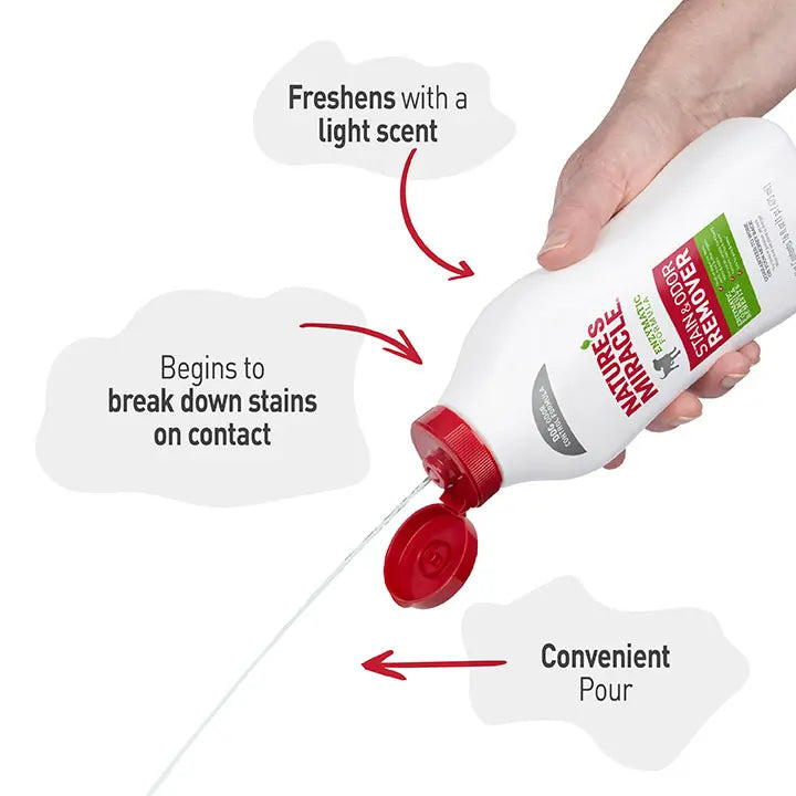 Nature's Miracle Stain and Odor Remover for Dogs 946ml features