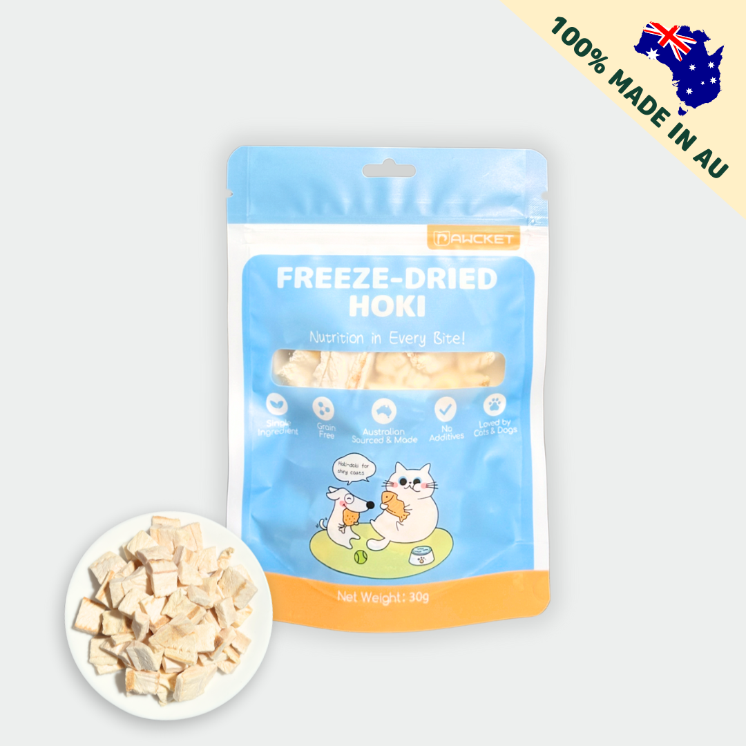 PAWCKET Freeze Dried Raw Hoki Dog and Cat Treat 25G