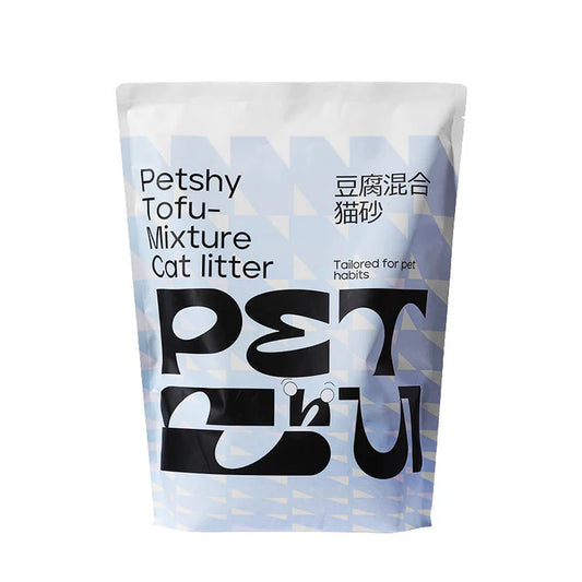 PETSHY Coconut Tofu Cat Litter Fine Mixed Bentonite