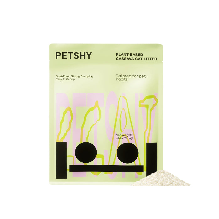 PETSHY Plant Based Cassava Cat Litter