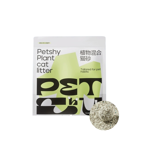PETSHY Plant Mixed Bentonite Cat Litter