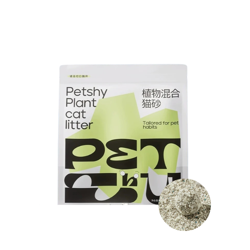 PETSHY Cassava Mixed Bentonite Cat Litter
