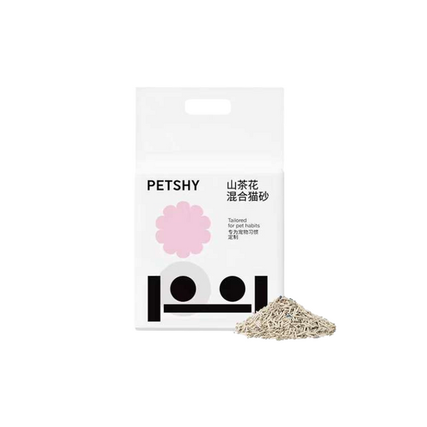 PETSHY Tofu Cat Litter Mixed Bentonite Camellia