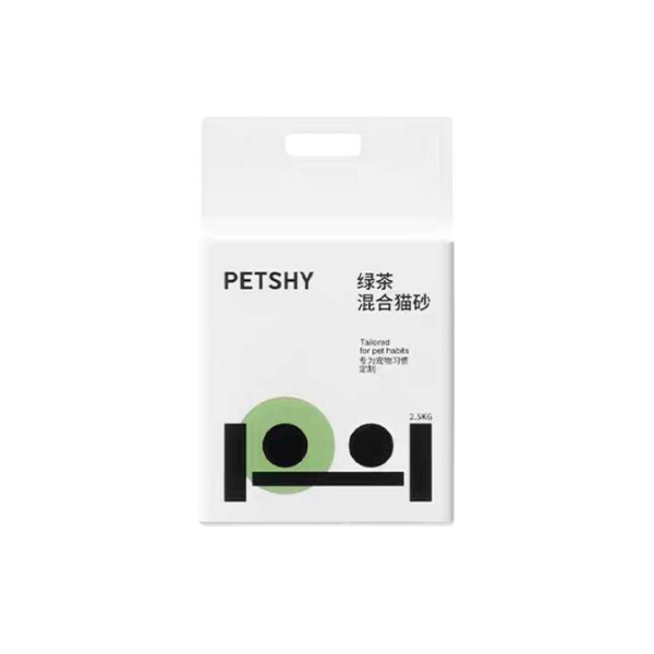 PETSHY Green tea Tofu Cat Litter Fine Mixed Bentonite Deodorant