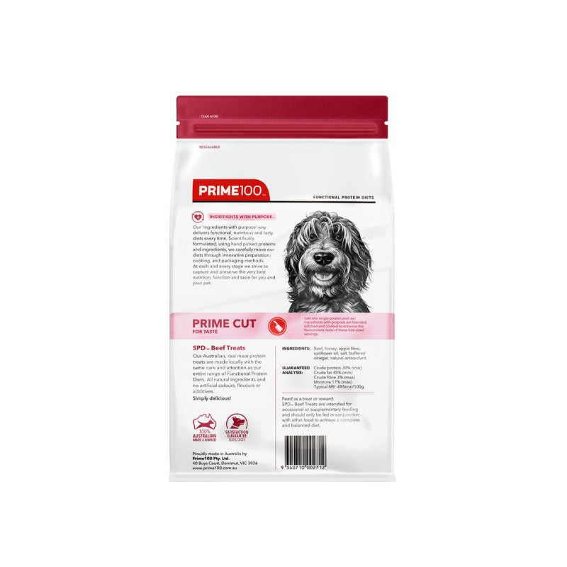 PRIME100 SPD™ Prime Cut Beef Dog Treats 100g back