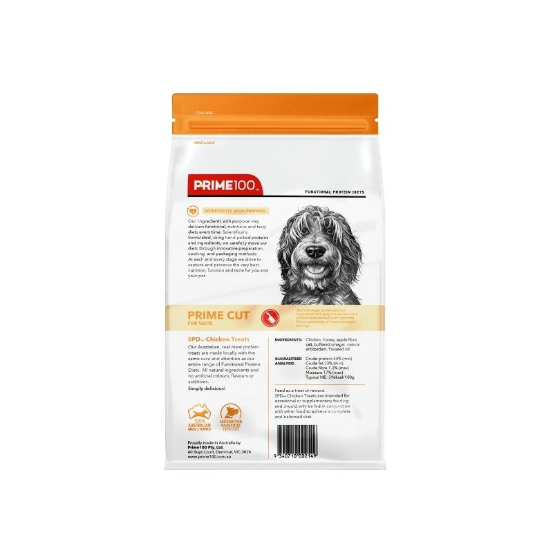 PRIME100 SPD™ Prime Cut Chicken Dog Treats 100g back