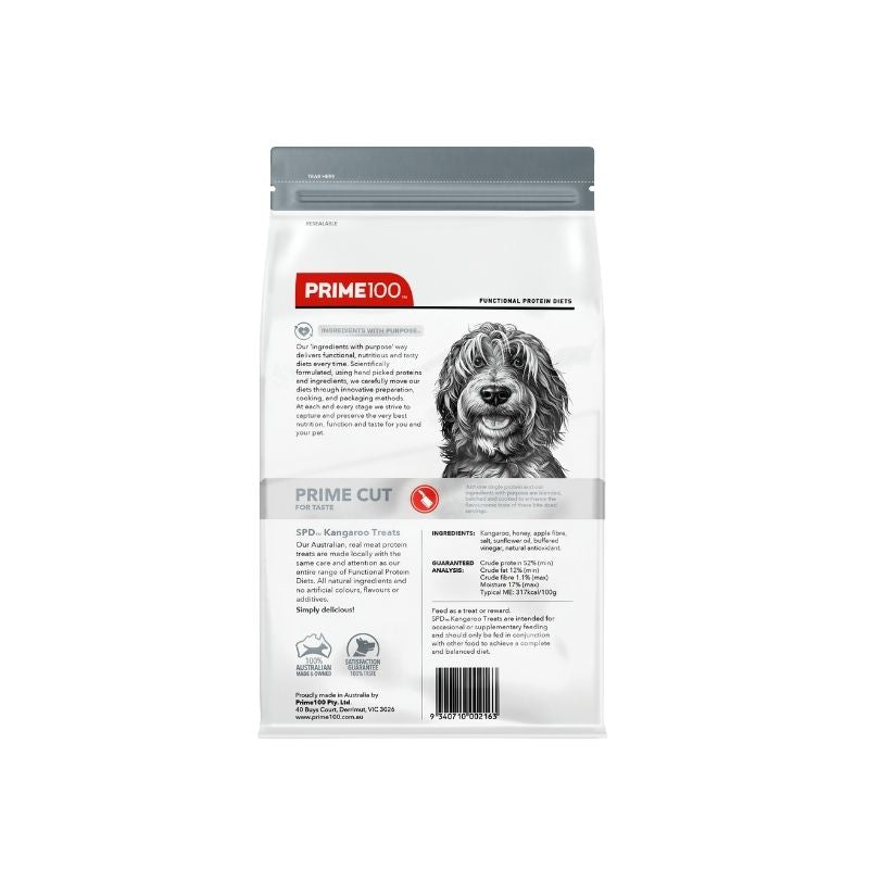 PRIME100 SPD™ Prime Cut Kangaroo Dog Treats 100g back