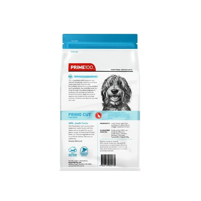 PRIME100 SPD™ Prime Cut Lamb Dog Treats 100g back